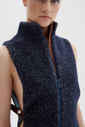 Cashmere-blend dickey vest
