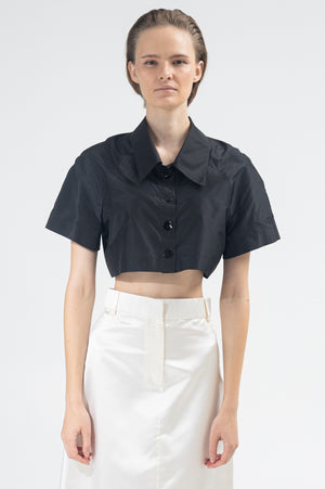 Taffeta silk top