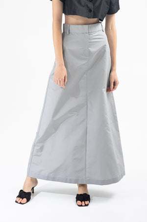 Silk tailored skirt