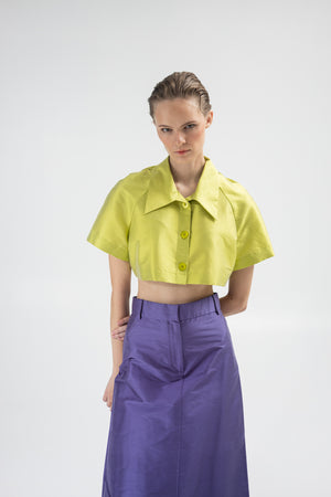 Taffeta silk top