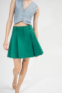 Wool A-line skirt