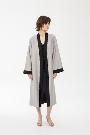 Wool & silk kimono