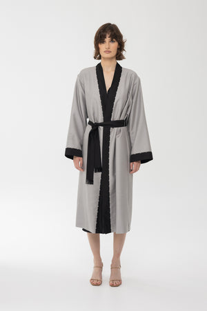 Wool & silk kimono