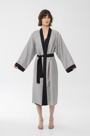 Wool & silk kimono