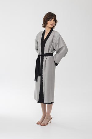 Wool & silk kimono