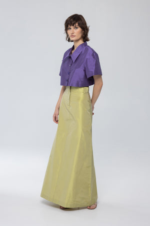 Taffeta silk top